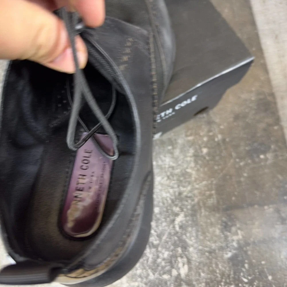 Kenneth Cole‎ Mens Trent Black Wingtip Dress Shoes Size 11